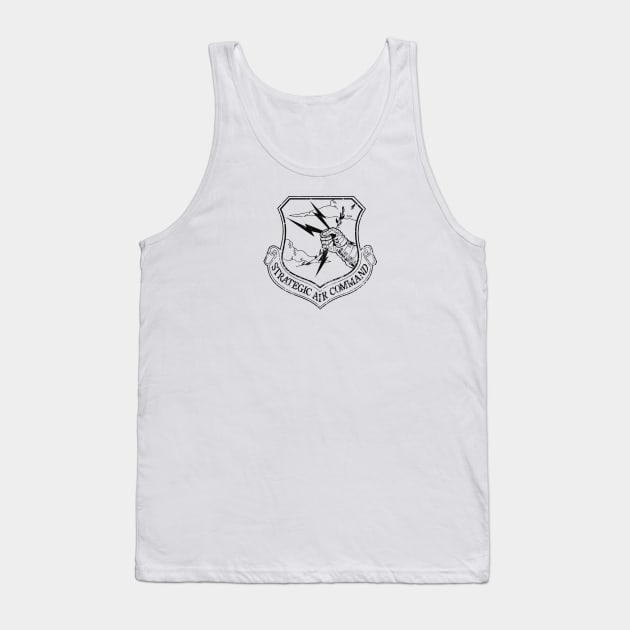 Strategic Air Command - Small Black Logo Tank Top by Wykd_Life